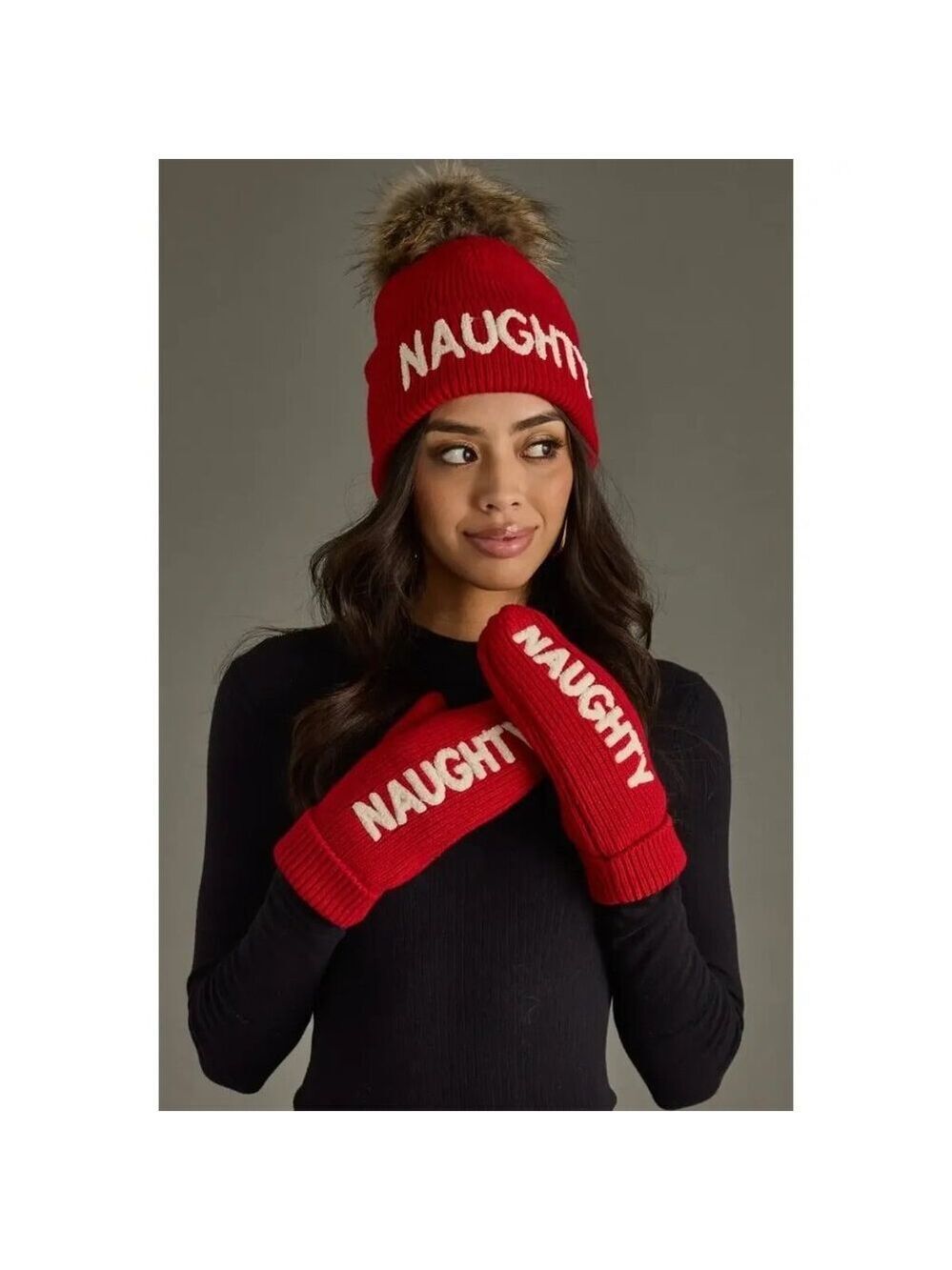 "Naughty" Mittens - Picture 2 of 3